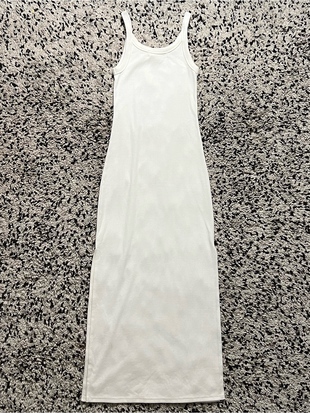 Saltwater Luxe Salt White Tank Midi Dress Side Slits Stretch Women’s Size Small - Picture 13 of 13